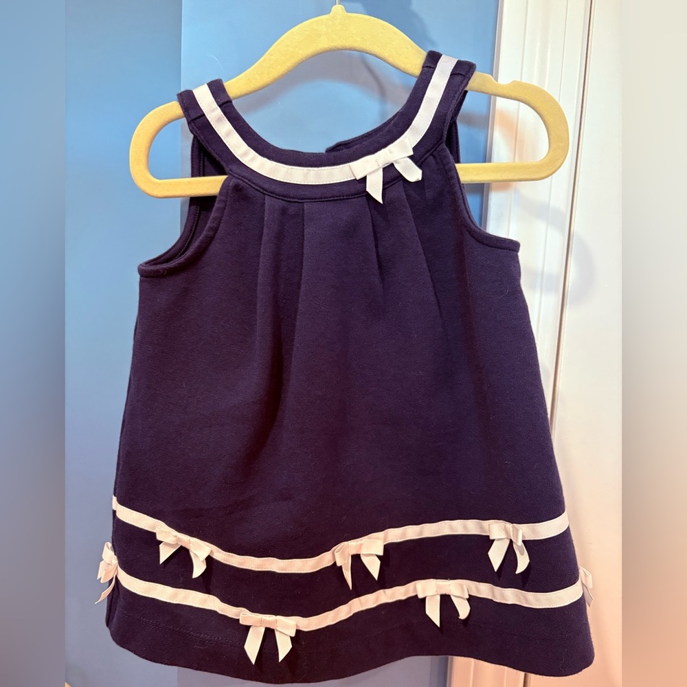 Vintage 6-12 months navy Janie and Jack dress
